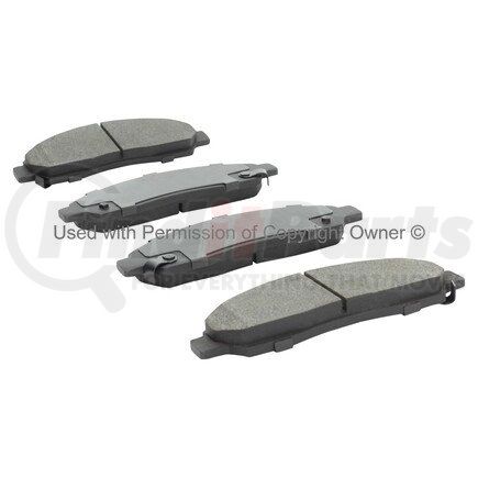 MPA Electrical 1000-1039M Quality-Built Disc Brake Pad Set - Semi-Metallic
