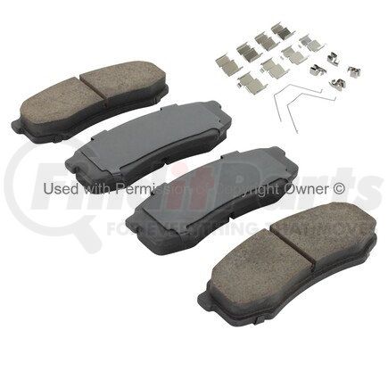 MPA Electrical 1001-0606M Quality-Built Premium Semi-Metallic Brake Pads w/ Hardware