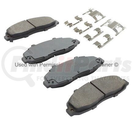 MPA Electrical 1001-0679M Quality-Built Premium Semi-Metallic Brake Pads w/ Hardware