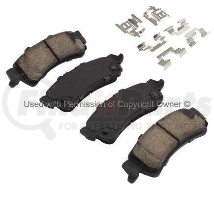 MPA Electrical 1001-0792M Quality-Built Premium Semi-Metallic Brake Pads w/ Hardware