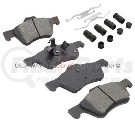 MPA Electrical 1001-1047CC Quality-Built Premium Ceramic Brake Pads w/ Hardware