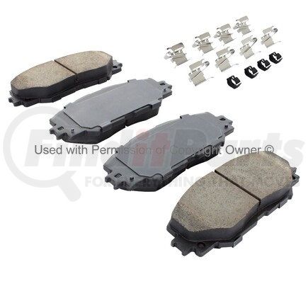 MPA Electrical 1001-1210M Quality-Built Premium Semi-Metallic Brake Pads w/ Hardware