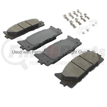 MPA Electrical 1001-1293M Quality-Built Premium Semi-Metallic Brake Pads w/ Hardware
