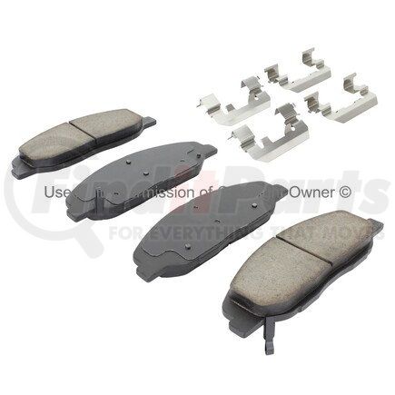 MPA Electrical 1001-1332M Quality-Built Premium Semi-Metallic Brake Pads w/ Hardware