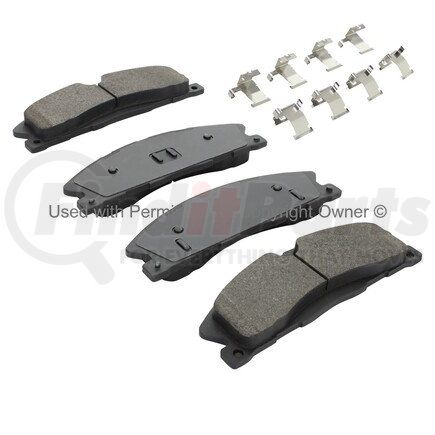 MPA Electrical 1001-1611M Quality-Built Premium Semi-Metallic Brake Pads w/ Hardware