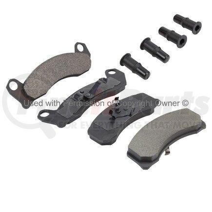 MPA Electrical 1002-0199M Quality-Built Work Force Heavy Duty Brake Pads w/ Hardware