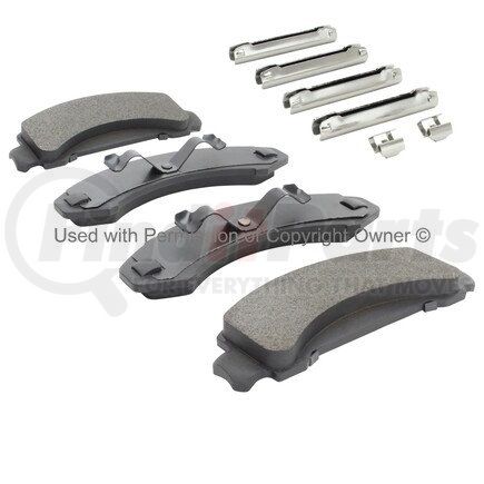 MPA Electrical 1002-0387M Quality-Built Work Force Heavy Duty Brake Pads w/ Hardware