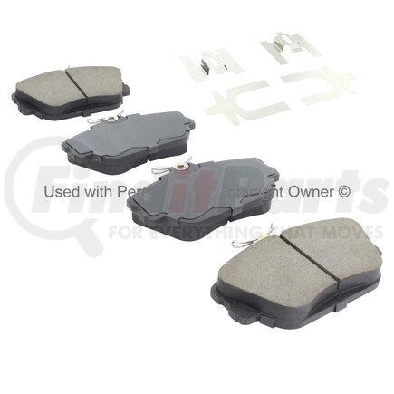 MPA Electrical 1002-0598M Quality-Built Work Force Heavy Duty Brake Pads w/ Hardware