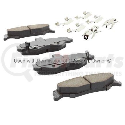 MPA Electrical 1002-0750M Quality-Built Work Force Heavy Duty Brake Pads w/ Hardware