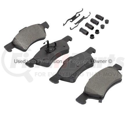 MPA Electrical 1002-0857M Quality-Built Work Force Heavy Duty Brake Pads w/ Hardware