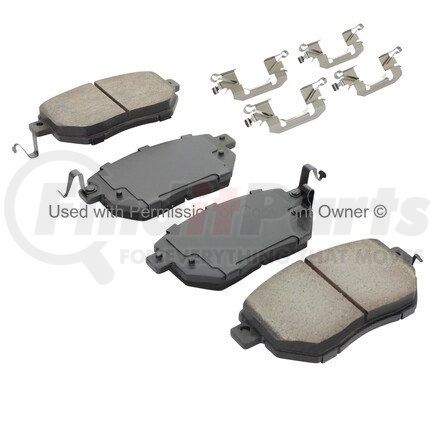 MPA Electrical 1002-0969M Quality-Built Work Force Heavy Duty Brake Pads w/ Hardware
