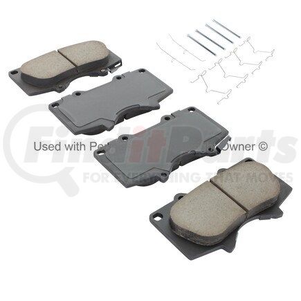 MPA Electrical 1002-0976AM Quality-Built Work Force Heavy Duty Brake Pads w/ Hardware