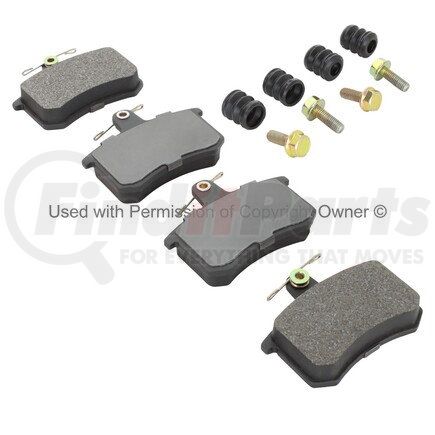 MPA Electrical 1003-0228C Quality-Built Black Series Ceramic Brake Pads w/ Hardware