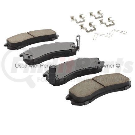 MPA Electrical 1003-0399C Quality-Built Black Series Ceramic Brake Pads w/ Hardware