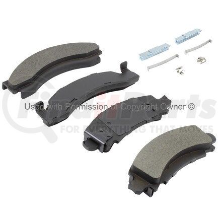 MPA Electrical 1003-0543M Quality-Built Black Series Semi-Metallic Brake Pads w/ Hardware