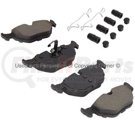 MPA Electrical 1003-0692BM Quality-Built Black Series Semi-Metallic Brake Pads w/ Hardware