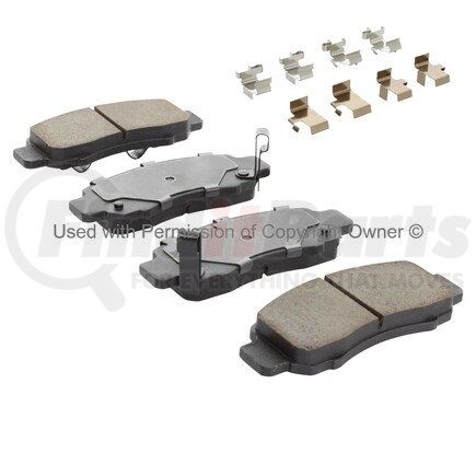 MPA Electrical 1003-0832C Quality-Built Black Series Ceramic Brake Pads w/ Hardware