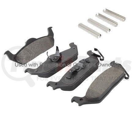 MPA Electrical 1003-1012M Quality-Built Black Series Semi-Metallic Brake Pads