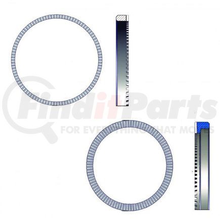Mack 3398-W1312 ABS Exciter Ring - 7.73 in. ID, 8.5 in. OD, 0.51 in. Flange Thickness