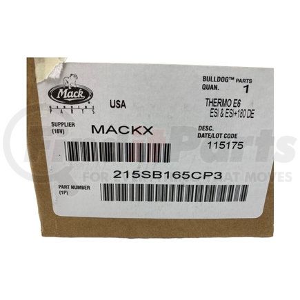 Mack 215SB165CP3 A/C                     Thermostat