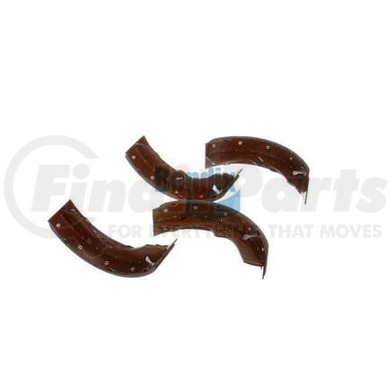 Bendix E11706830 Formula Blue™ HD Riveted Brake Shoes - Front or Rear, 1468-S683 (FMSI), 320 mm x 75 mm Brake Drum Diameter