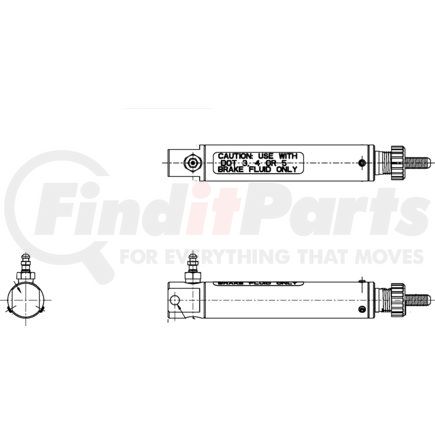 MICO 12-120-017 Hydraulic Cylinder - Slave