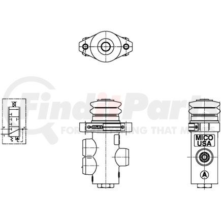 MICO 20-100-565 Air Brake Spring Brake Modulating Valve