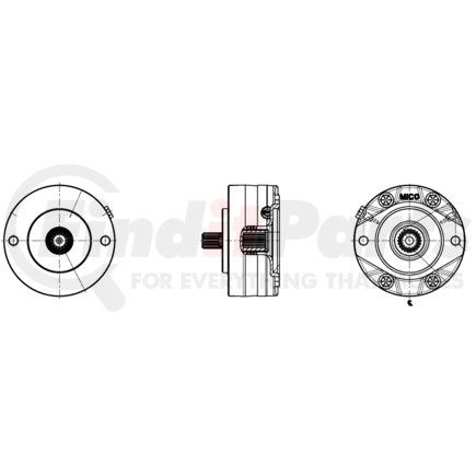 MICO 02-556-392 B-Mount Multiple Disc Brakes - Narrow Design