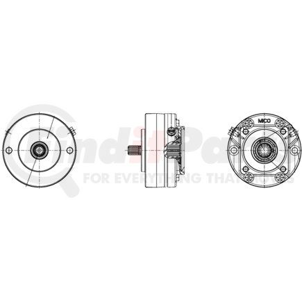 MICO 02-556-350 B-Mount Multiple Disc Brakes - Narrow Design