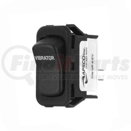 APSCO VR-4-EV Rocker Switch - Electric, Vibrator, "Vibrator" Label, 20 AMP, 12V DC