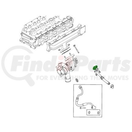 Mopar 68350563AA Turbocharger Drain Tube - For 2014-2017 Ram