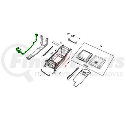 Mopar 68362134AC Floor Console Harness Connector - For 2019 Ram 1500