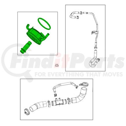 MOPAR 68271639AD Engine Heater - with Seal