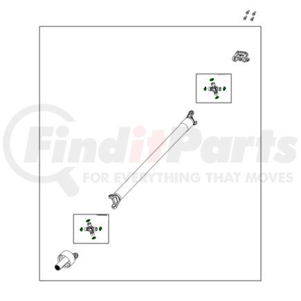 Mopar 68450929AA Universal Joint - For 2019-2023 Ram