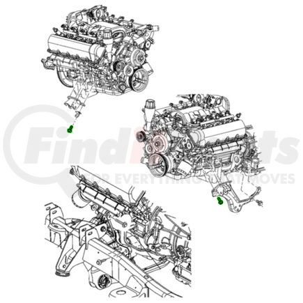 Mopar 06513519AA Engine Mount Bolt - Hex