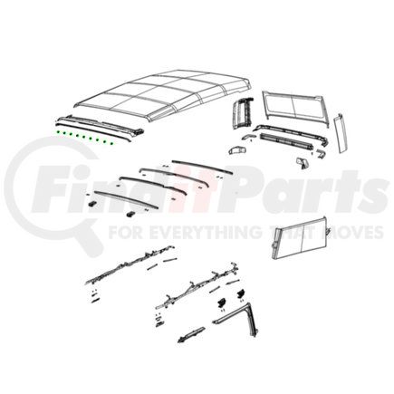 Mopar 68399057AA Interior Rear View Mirror Screw