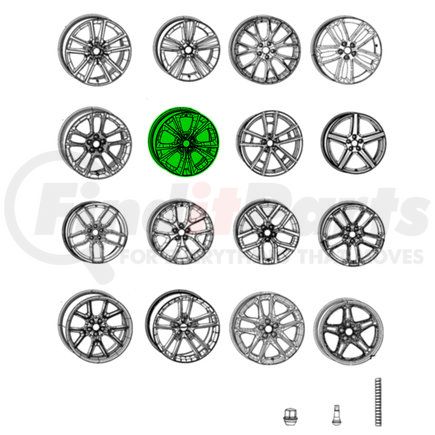 Mopar 6TE81DD5AA Aluminum Wheel - Front or Rear