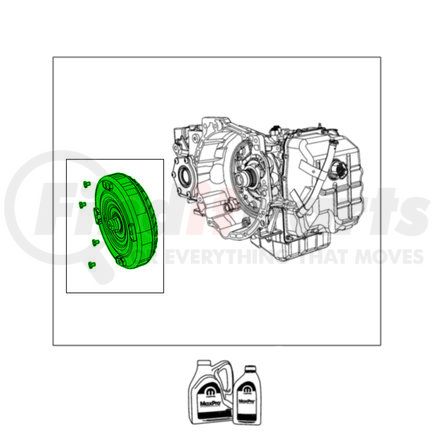 Mopar 04753538AB Automatic Transmission Torque Converter