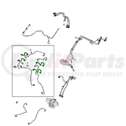 Mopar 68490024AA Fuel Injector Line