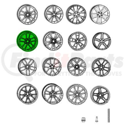 Mopar 6TE82MALAA Aluminum Wheel - Front or Rear