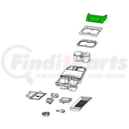 Mopar 6WQ40DX9AA Center Console Bezel