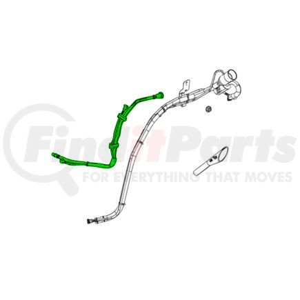 Mopar 68402169AB Fuel Filler Vent Hose