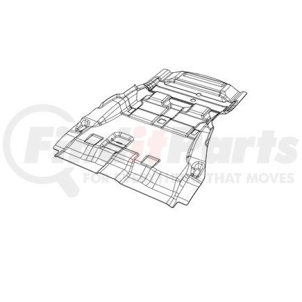 Mopar 6ZM99DX9AC Floor Mat - For 2021-2023 Dodge Durango