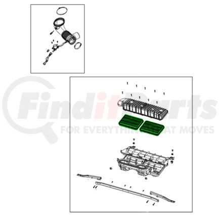 Mopar 53011248AB Air Filter - For 2021-2023 Ram 1500