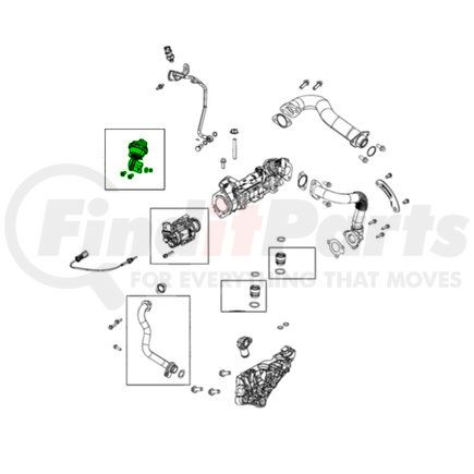 Mopar 68490114AA Exhaust Gas Recirculation (EGR) Vacuum Modulator