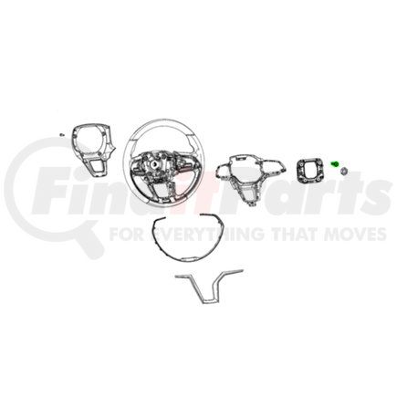 Mopar 68546906AA Steering Wheel Bolt - with Washer