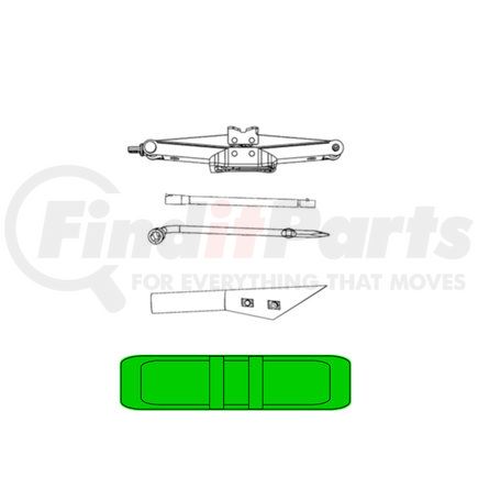 Mopar 68551403AA Jack Handle - with Driver and Extension