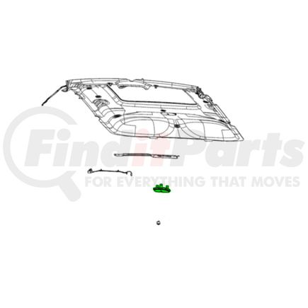 Mopar 7HE95DX8AA Overhead Console Bezel