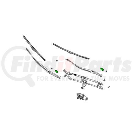 Mopar 68505535AA Windshield Wiper Arm Cover - Left or Right