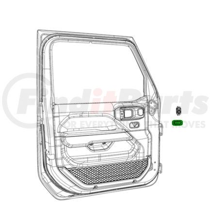 Mopar 6AC64DX9AD Door Lock Switch - Right